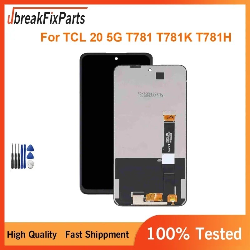 TCL 6.67 "สําหรับTCL 20 5G T781K T781HจอแสดงผลLCD Touch Screen Digitizer AssemblyสําหรับTCL 20 5G T7