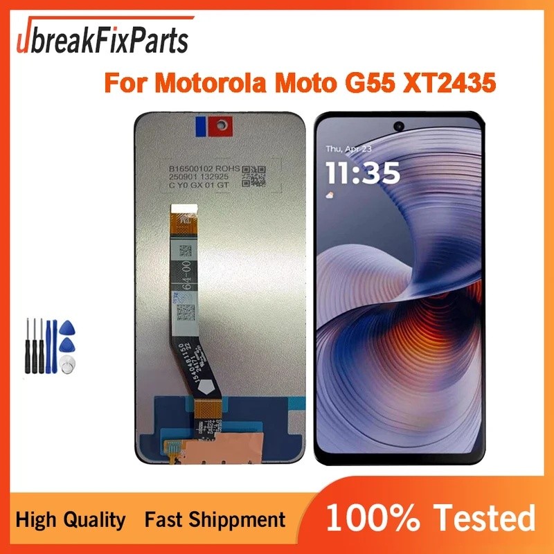 6.49 สําหรับ Motorola Moto G55 XT2435-2 จอแสดงผล LCD Touch Touch Digitizer Assembly Replacement
