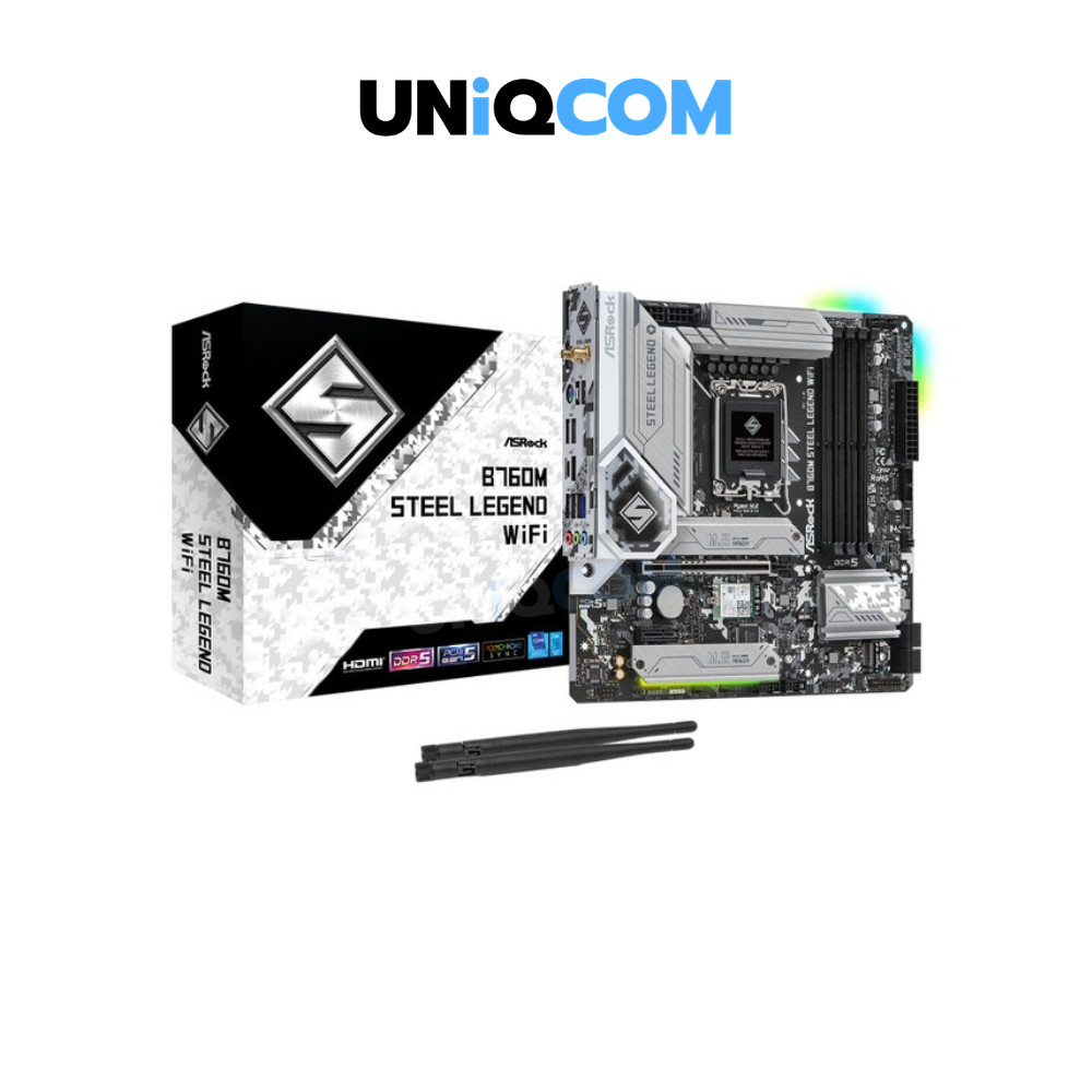 ASROCK MAINBOARD เมนบอร์ด (1700) B760M STEEL LEGEND WIFI