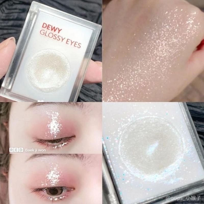 เกาหลี Missha Missha Mashed Potato Eyeshadow Cream สีขาวชายหาดสีขาว Diamond กระพริบ Lying Silkworm H