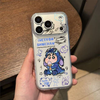 เคสคู่รักลายการ์ตูนสัตว์คู่กัน น่ารักสุดๆ สำหรับคู่รัก ใสกันเหลือง สำหรับ iPhone16 11 14 7Plus XR 17ProMax 8Plus