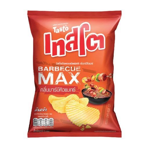 เทสโต มันฝรั่งแผ่นหยักบาร์บีคิว Tasto BBQ 69g.