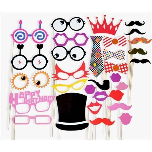 Creative props for photo shoots and fun games at parties12y New props for wedding pick-up, birthday 