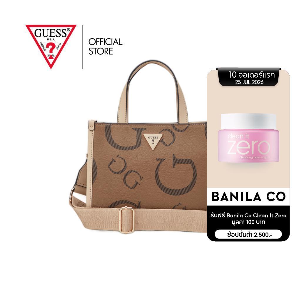 GUESS กระเป๋า รุ่น CG157581 JACKIE MINI SMALL TOTE สีน้ำตาล