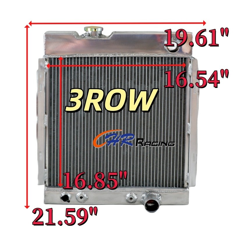 สําหรับ 1964 1965 1966 FORD MUSTANG Falcon Mercury V8 260 289 AT/MT 3 ROW หม้อน้ําอลูมิเนียม