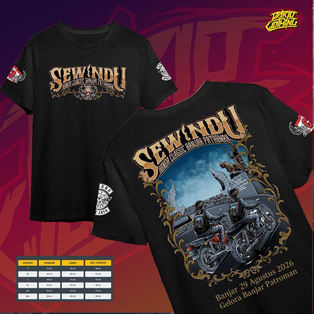CB SEWINDU HCBP PATROMAN EVENT เสื้อยืด 29 AUGUST 2026 GELORA BANJAR PATROMAN