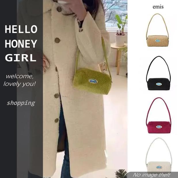 Hello Honey Girl ELEM Corduroy stick bag ผ้าลูกฟูก กระเป๋าสี่เหลี่ยม กระเป๋าถือ