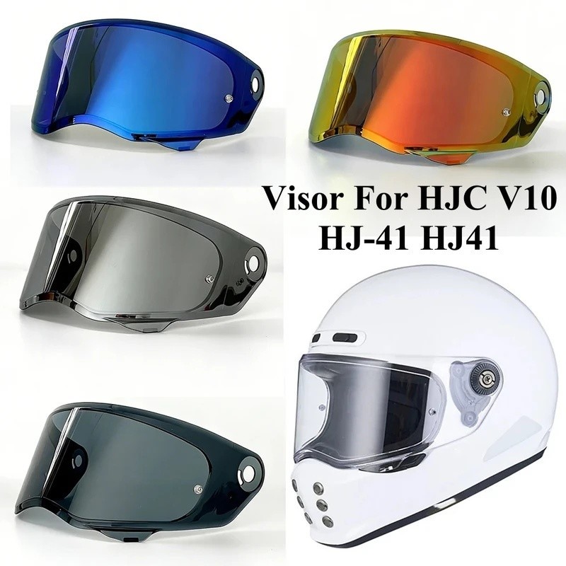 V10 หมวกกันน็อคสําหรับ HJC V10 HJ41 HJ-41 หมวกกันน็อค Visor เลนส์ Sunshield รถจักรยานยนต์แว่นตา P
