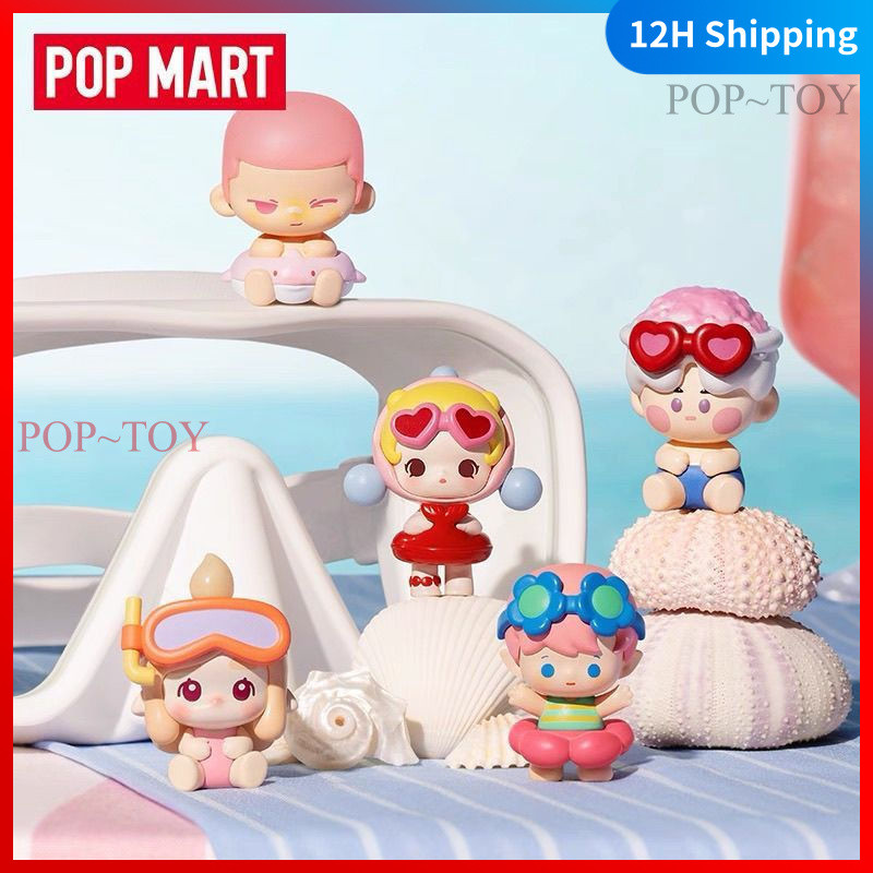POP BEAN island vacation Series nyota skullpanda dimoo crybaby mini Figures blind box collection action figure decorative gift toy