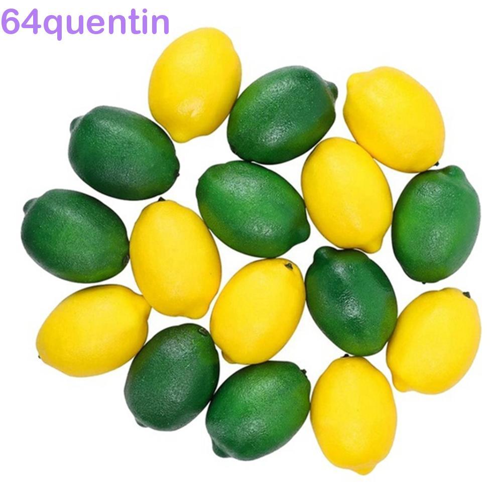 QHENTIN ประดิษฐ์มะนาวการถ่ายภาพห้องครัวคริสต์มาสเหมือนจริง 6/10 ชิ้นตกแต่ง