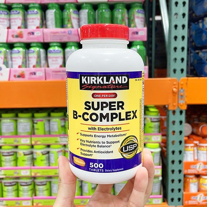 US Direct Mail Kirkland Super B-Complex Vitamin B Family VB ประกอบด้วยกรด Pantothenic 500 แคปซูล#美国直
