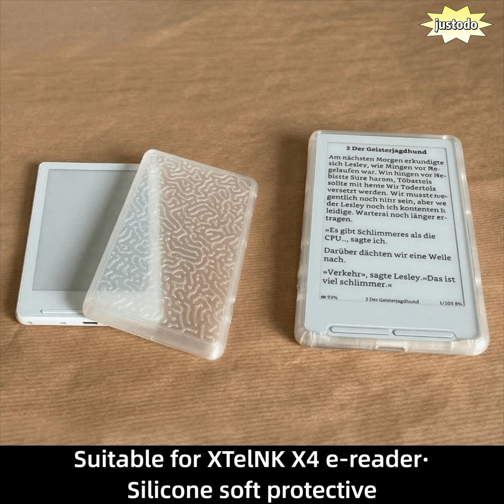 JUSTO EBook Reader , Soft Shell ยืดหยุ่น E-Reader Cover, ซิลิโคนน้ําหนักเบา Reader ป้องกันสําหรับ XT