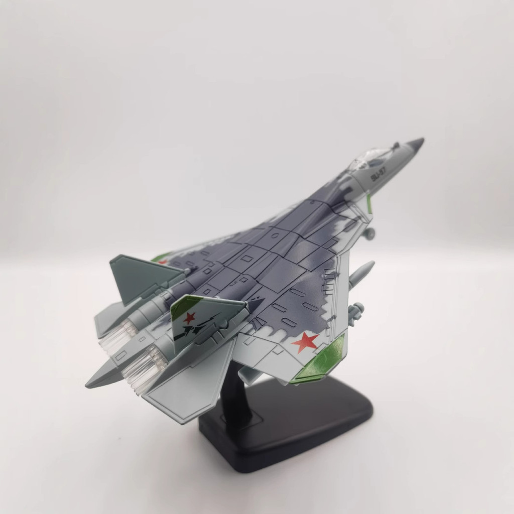 รัสเซีย SU57 Heavy Stealth Fighter จําลองทหารของเล่นเครื่องประดับ
