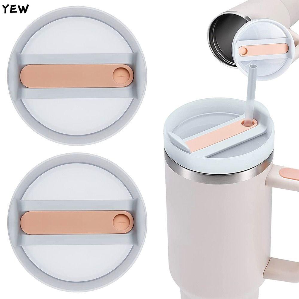 YEW 1 ชิ้นฝาครอบขวด, Splash Proof Themos Cup Cap, สําหรับ Staney 40Oz Tumbber ฝาพลาสติกหลากสี