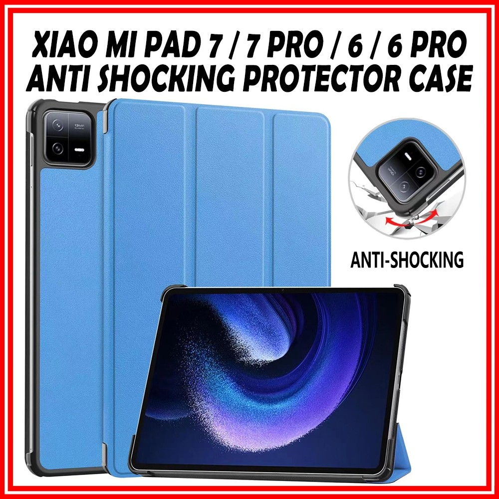 สําหรับ Xiao Mi Pad 7/6/6 Pro กรณี Mipad 6 Pro Hard PC Protector ปลอก Mi Pad 7 หนัง PU ฝาครอบ XiaoMi