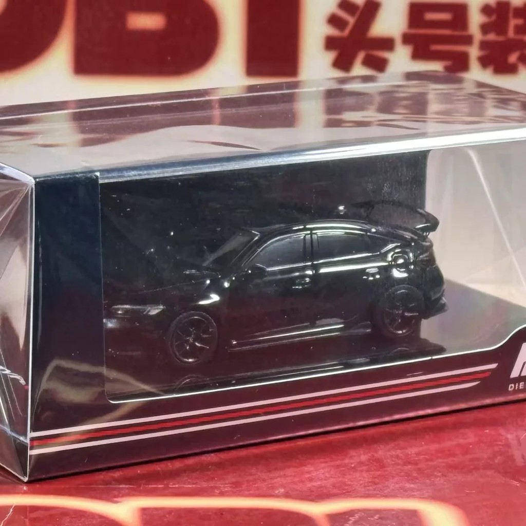 Hobby Japan Hobby Japan Honda Civic Type R FL5 1/64 รถโมเดลสีคริสตัลสีดํา