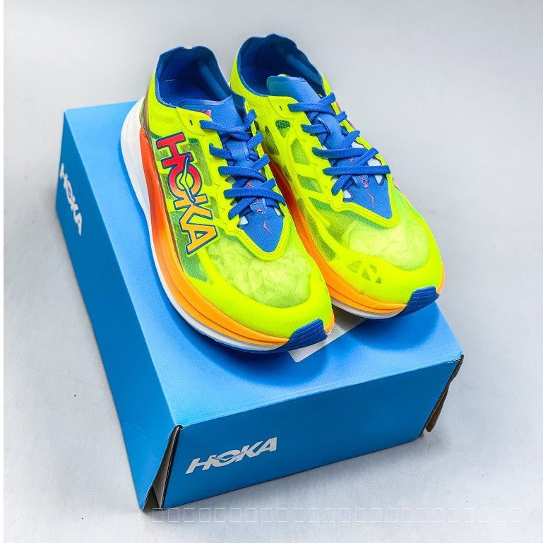 FBUI Hoka ONE ONE ONE ROCKET X2 X 2 รองเท้าวิ่ง MARATHON RUNNING รองเท้าผ้าใบกีฬา Z0BC