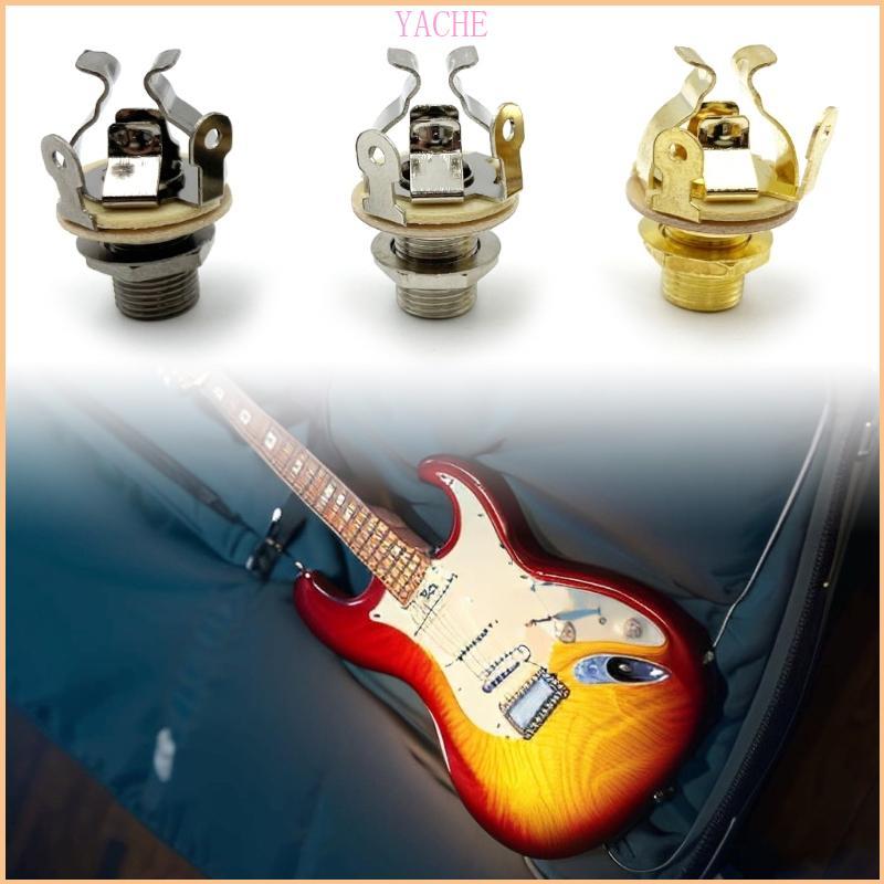 YEACH Professional Brasses Pickup Guitar Pickup Output Jacks Metal Guitar Socket