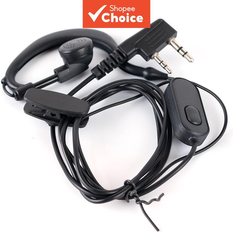 1 ชิ้นหูฟังหูฟัง Baofeng Walkie-Talkie ชุดหูฟัง UV-5R UV-82 BF-888S 666S 777S Quansheng UV-K5 UV-K58