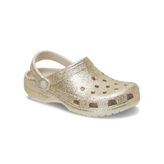 CROCS รองเท้าลำลองผู้ใหญ่ CLASSIC CHUNKY GLITTER CLOG รุ่น 212049-0LH - SANDSTONE