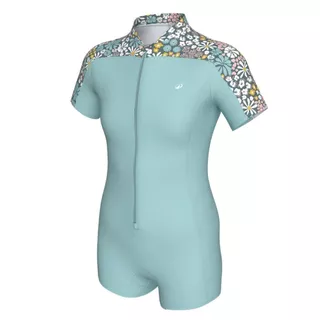 Decathlon Girls’ Swimming Shorty Full-Body Swimsuit ชุดว่ายน้ำเต็มตัวสำหรับเด็กหญิง รุ่น Una Pantail - Mint