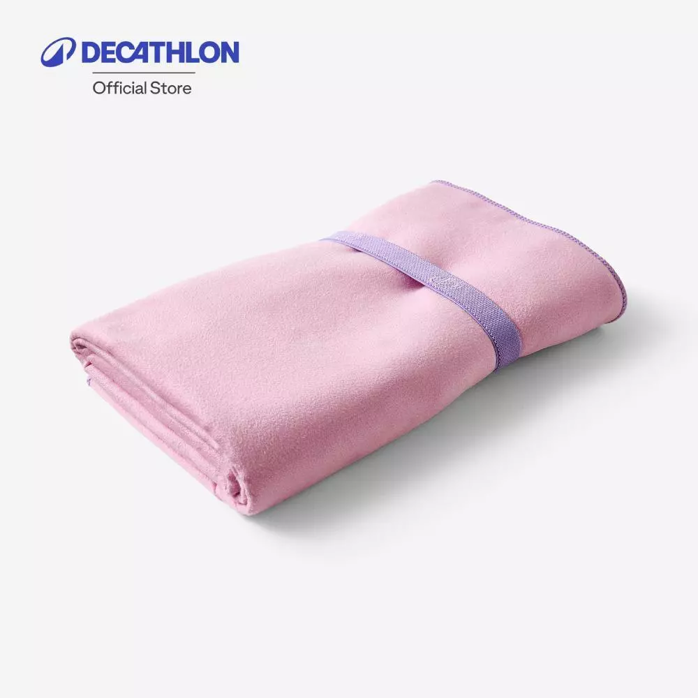 Decathlon Swimming Microfibre Towel Size L 80 X 130 Cm ผ้าขนหนูไมโครไฟเบอร์ขนาด L 80 X 130 เซนติเมตร - Purple