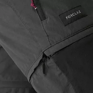 Decathlon Women'S Mountain Trekking 2-In-1 Zip-Off Trousers กางเกงเดินป่าผู้หญิงถอดขาได้ รุ่น Trek 100 - Grey
