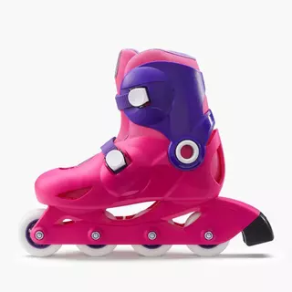 Decathlon Kids' Inline Skates Play 3 รองเท้าสเก็ตสำหรับเด็ก รุ่น Play 3 - Pink