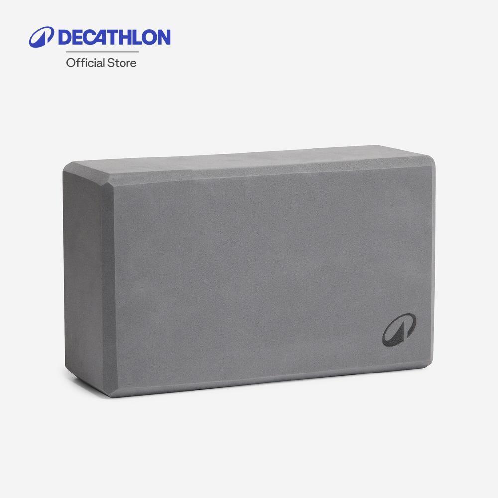 Decathlon Foam Yoga Block บล็อกโฟมโยคะทำจากวัสดุรีไซเคิล 20% - Grey