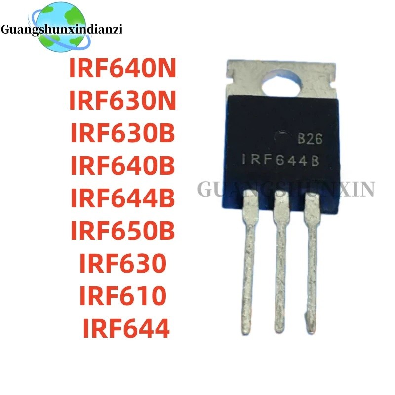 1-5PCS IRF640N IRF630N IRF630B IRF640B IRF644B IRF650B IRF630 IRF610 IRF644 IRF640FP TO-220 ขายส่ง F