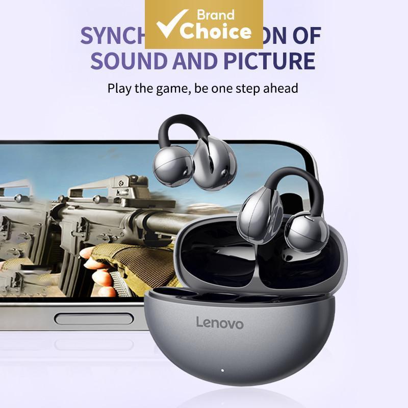 Lenovo TA410 TA410 หูฟังหูฟังไร้สาย TWS ประเภทคลิปบลูทูธ 5.4 Touch Control อายุการใช้งานแบตเตอรี่ยาว