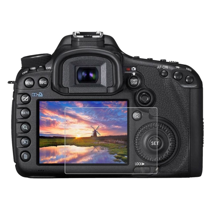 พร้อมส่ง PULUZ 2.5D 9H ฟิล์มกระจกนิรภัยสําหรับ Canon 5D Mark III, ใช้งานร่วมกับ Olympus SH50, Pentax