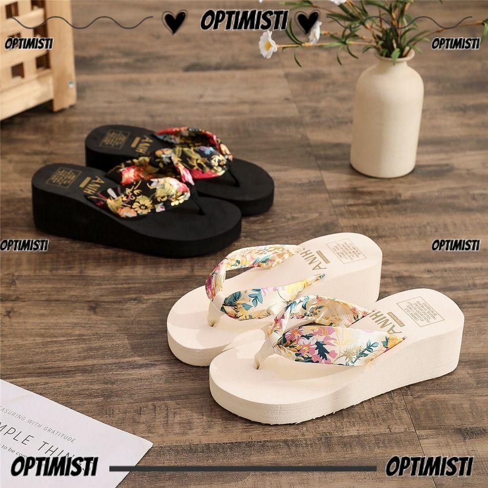 OPTIMISTIVF รองเท้าแตะผู้หญิง รองเท้าแตะผู้หญิง EVA ลําลอง รองเท้าผู้หญิง