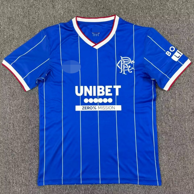 พัดลมรุ่น 2627 Rangers Home Short Sleeve Man Jersey S-4XL