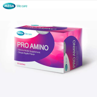MEGA We care เมก้าวีแคร์ PROAMINO (10 Sachets ) โปร อะมิโน 10 ซอง (PN010I)