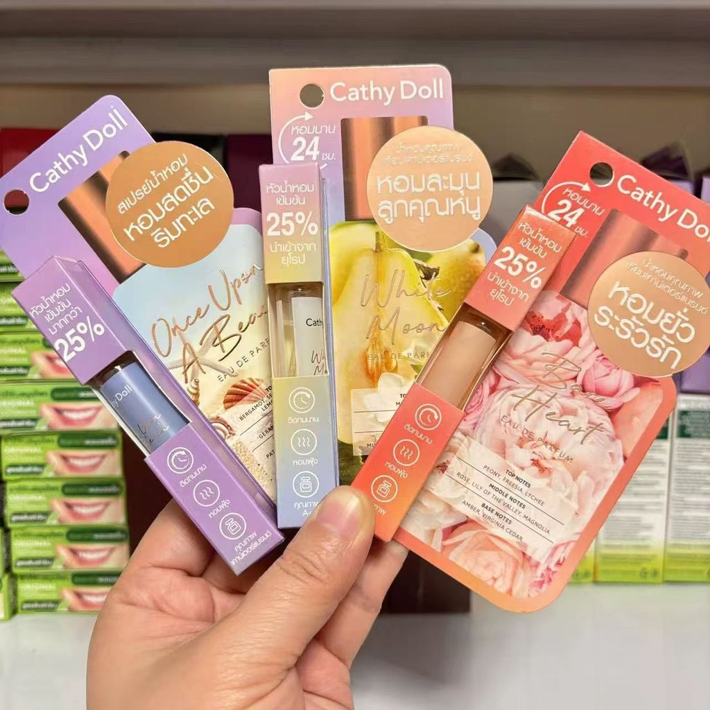 สไตล์ใหม่ประเทศไทย Local Cathy doll Roll-On Perfume Hour Lasting Fragrance Sweet Premium Fragrance U