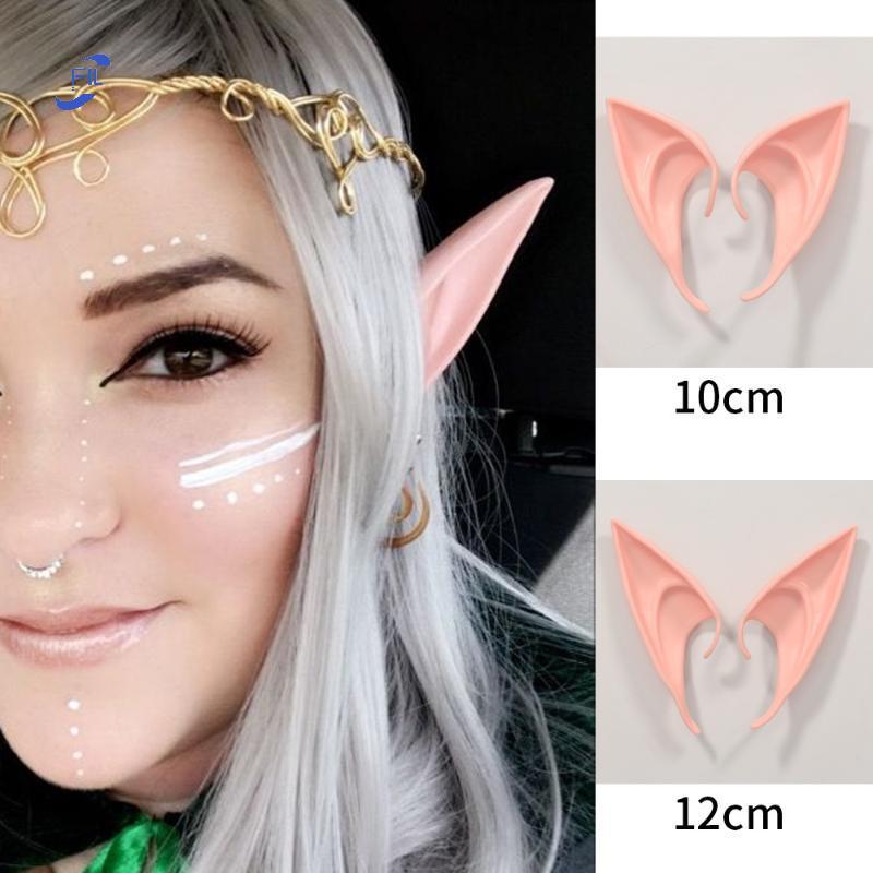 FIL Non-oxic Latex Elf Ears Vampire Fangs สบายสําหรับคอสเพลย์
