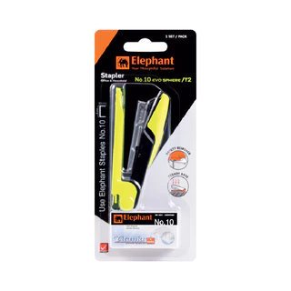 เครื่องเย็บกระดาษ+ลวดเย็บ ตราช้าง EVO SPHERE เบอร์ 10