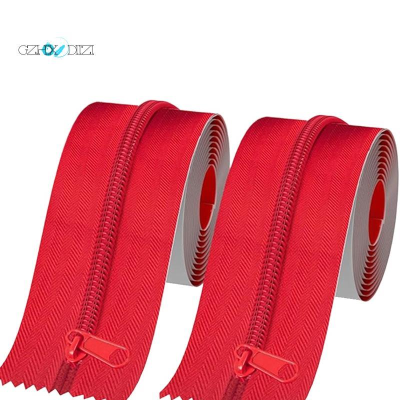GzhxdiiziSelf-Adhesive Heavy Duty Zipper Door สําหรับแผงกั้นฝุ่น การก่อสร้าง และปรับปรุง 7ft X 3in