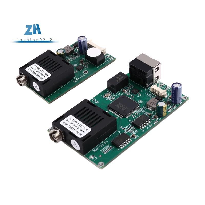 FC Singlemode Fiber 1310nm/1550nm 1 IP Ethernet Video over Fiber Optic Converter 20Km, TTL 460Kbps พ