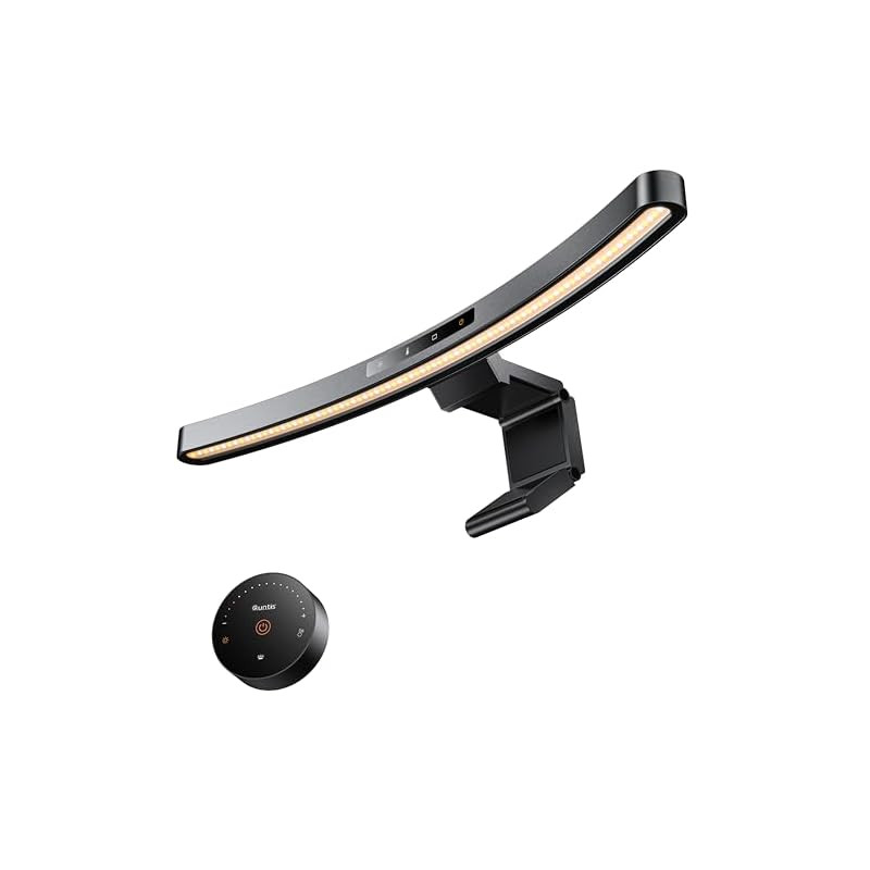 Quntis Curved Monitor Light with Remote Control and Auto-Dimming Feature