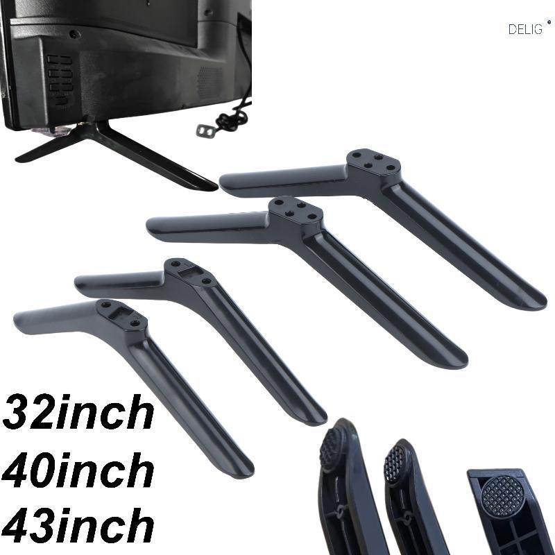 DELIG>Universal TVฐานMountขา 1 คู่ทนทานBlaพร้อมสกรูจับคู่Fitสําหรับ 20-65 นิ้วLED LCD TV Home TVอะไห