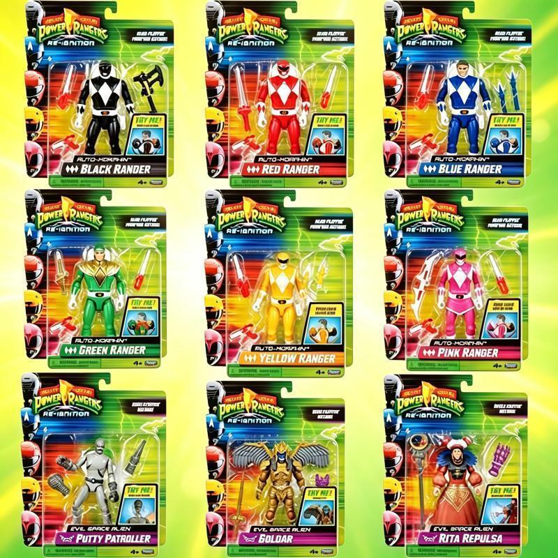 【พร้อมส่ง】power Rangers Figure Hasbro ของเล่นอะนิเมะรูป Megazord/Power Rangers Ryusou ชุด ของสะสม Ac