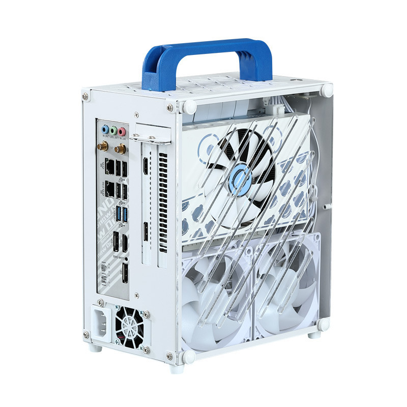 Cool Demon X20 แบบพกพา itx แบบพกพาแชสซีขนาดเล็ก A4 Mini K39 คอมพิวเตอร์เดสก์ท็อปกรณีหลัก T40 สีขาวที