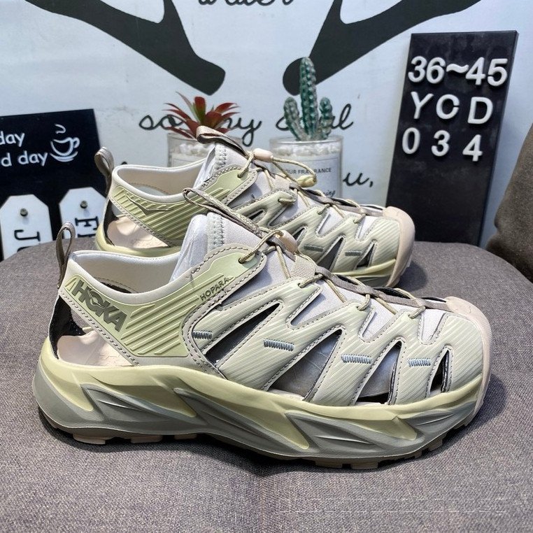 Hoka Hopara 1 รองเท้าแตะสําหรับผู้ชายและผู้หญิงชายหาดกันลื่นระบายอากาศ 7NEI