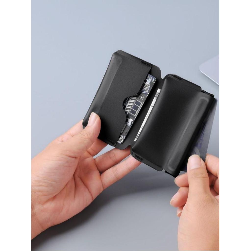 wallet true money wallet อเมซอน ร้อนขายผู้ถือบัตรพับกระเป๋าสตางค์แม่เหล็กกระเป๋าเหรียญธุรกิจผู้ถือบั