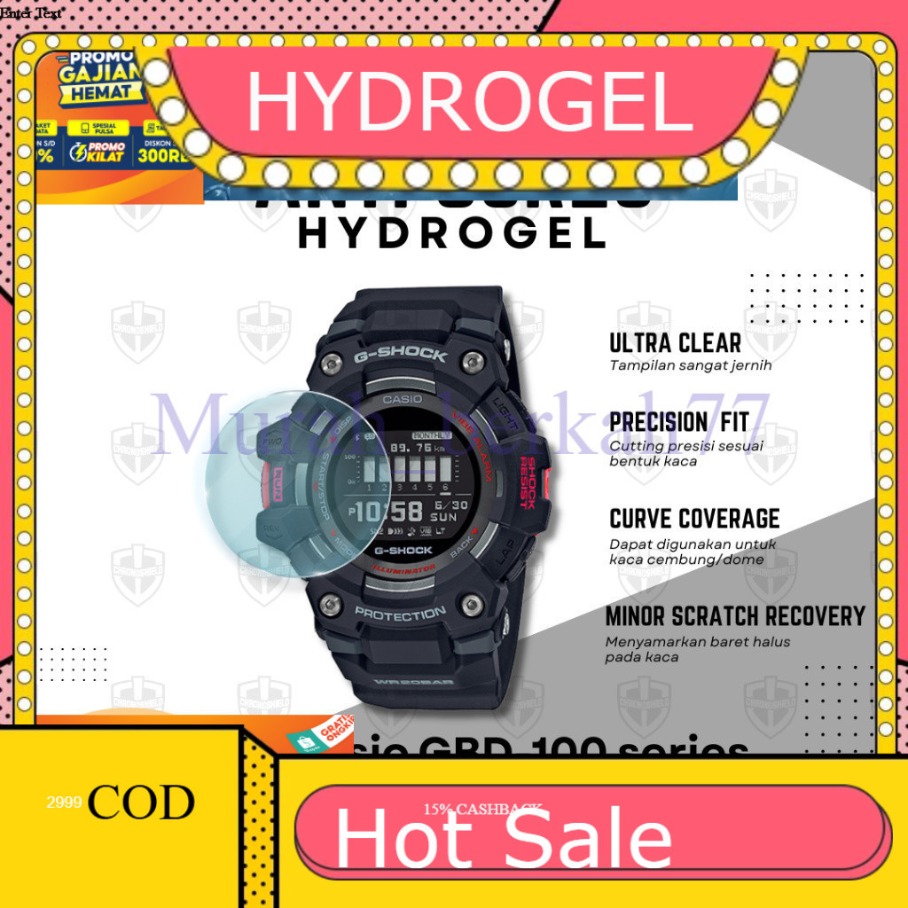 HYDROGEL ไฮโดรเจลป้องกันรอยขีดข่วน G-Shock GBD100 Gshock GBD 100