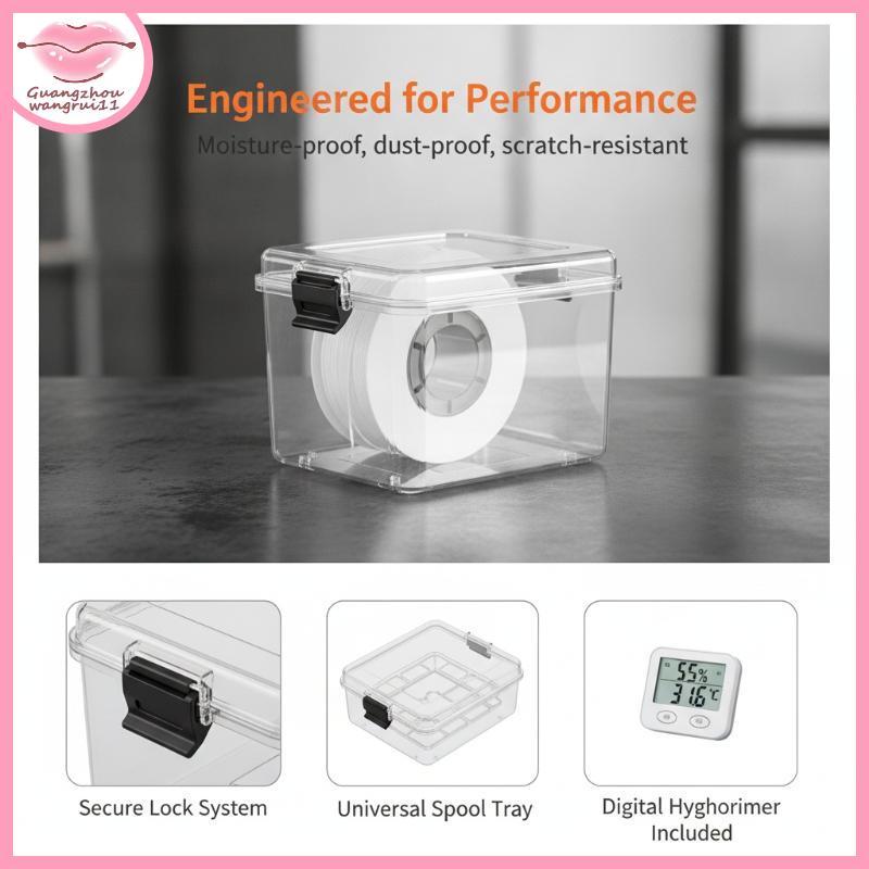 [GZ] 3D เครื่องพิมพ์ Filament Dryer กล่อง 1 ชุดโปร่งใสที่มองเห็นได้ Filament Storage Holder สําหรับ 