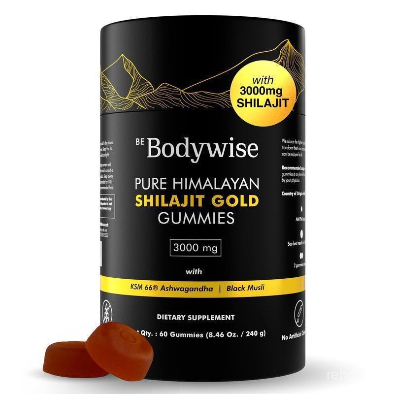 Root Labs Pure Himalajit Shilajit Gummy Bodywise | 3,000มก. บรรจุ K-66 มะเขือยาวเมาแอฟริกาใต้ DE9O