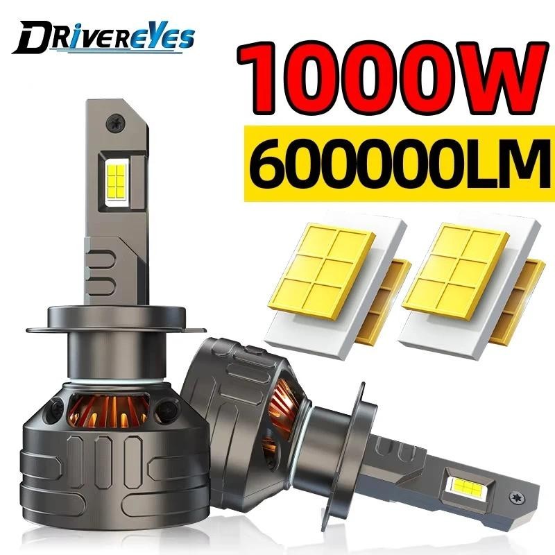 H7 H4 H11 LED K5C Canbus 600000LM 1000W ไฟหน้ารถหลอดไฟ 4300K 6500K H1 HB3 9005 H8 HB4 9006 H9 9012 H